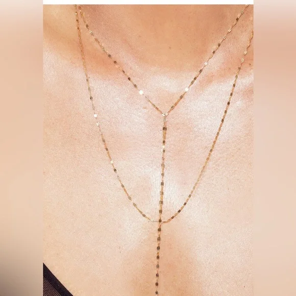 Lana 14k Gold Blake Lariat Necklace - Picture 3 of 4